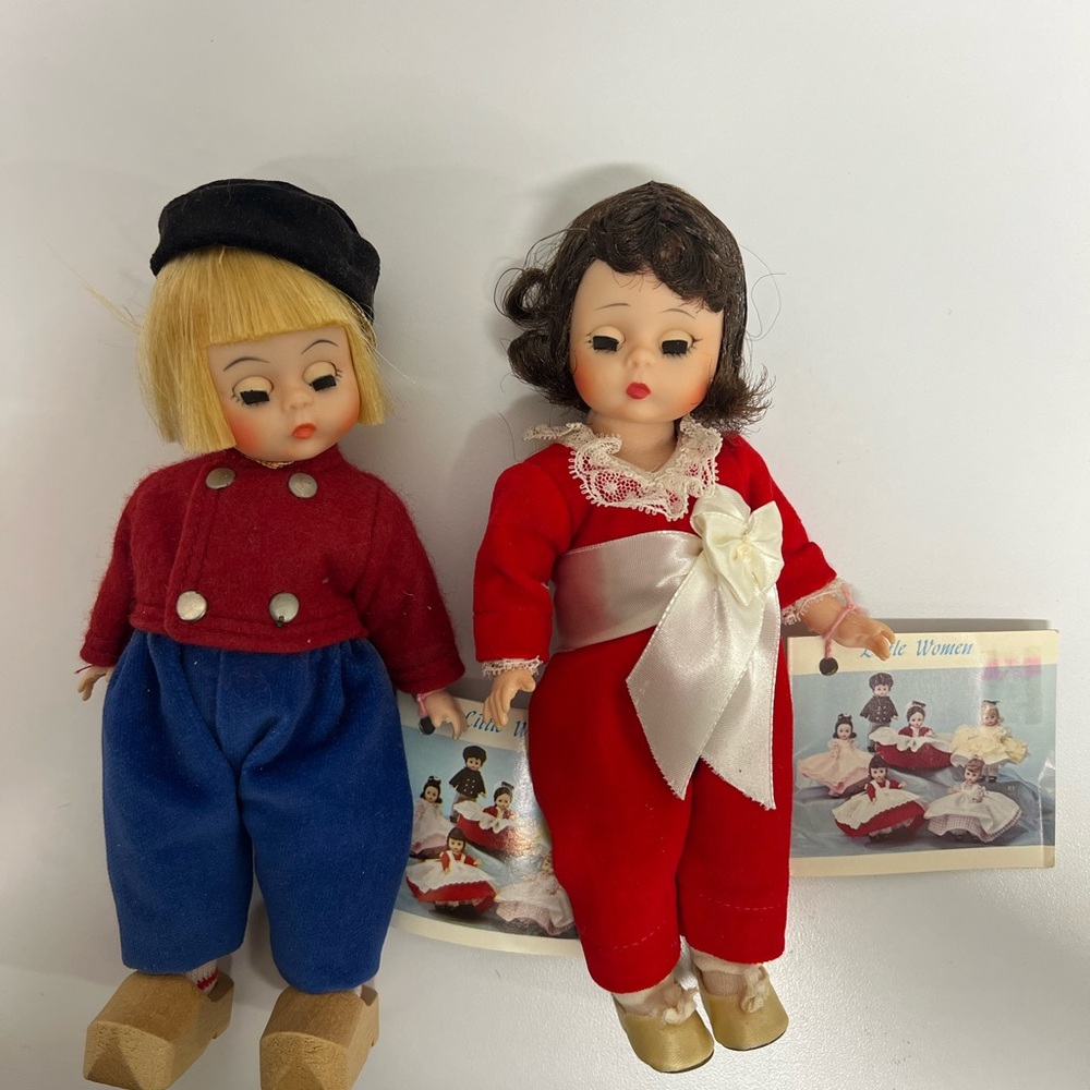 Classic Red and Blue Doll Set